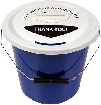 Amazon.co.uk: Charity Buckets With Lids.